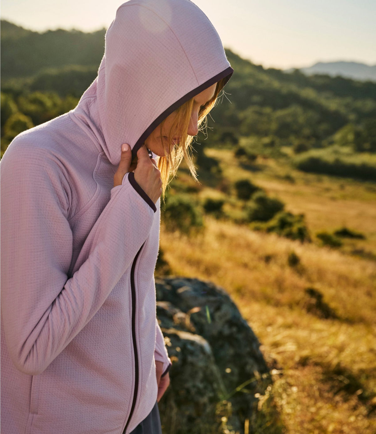 L.L.Bean Women's VentureTek Full-Zip Hoodie Antique Lilac