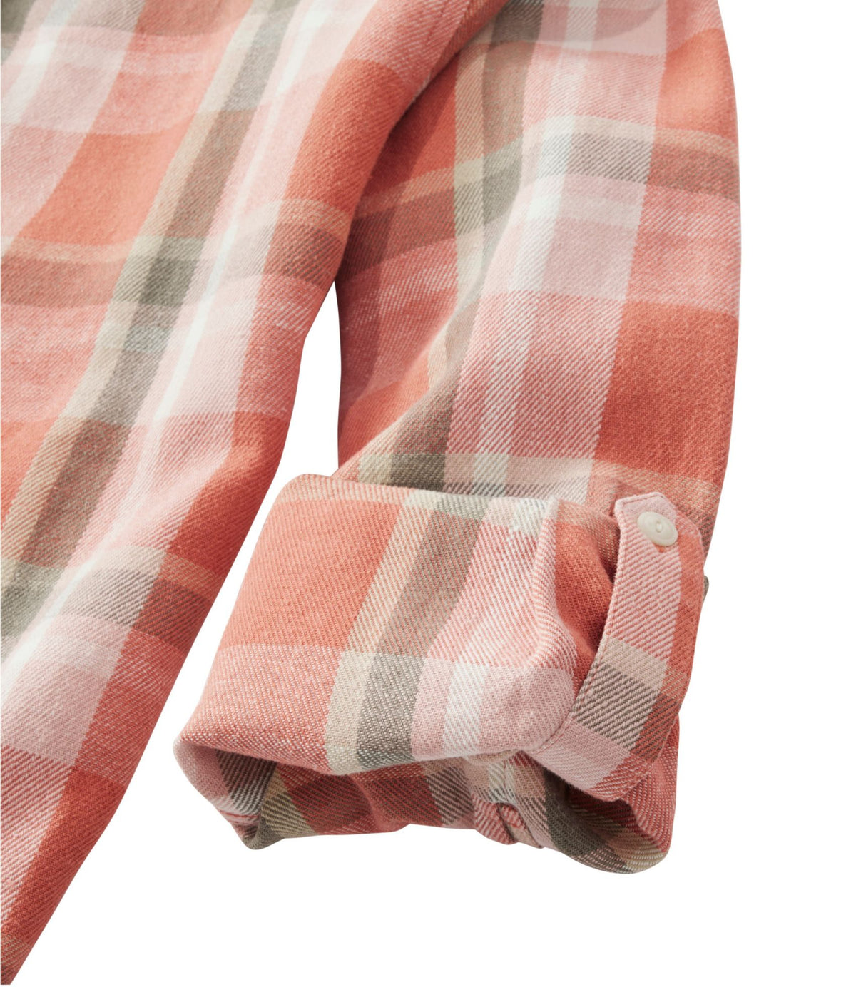 L.L.Bean Women's Signature Relaxed Hemp-Blend Popover Shirt Faded Cayenne