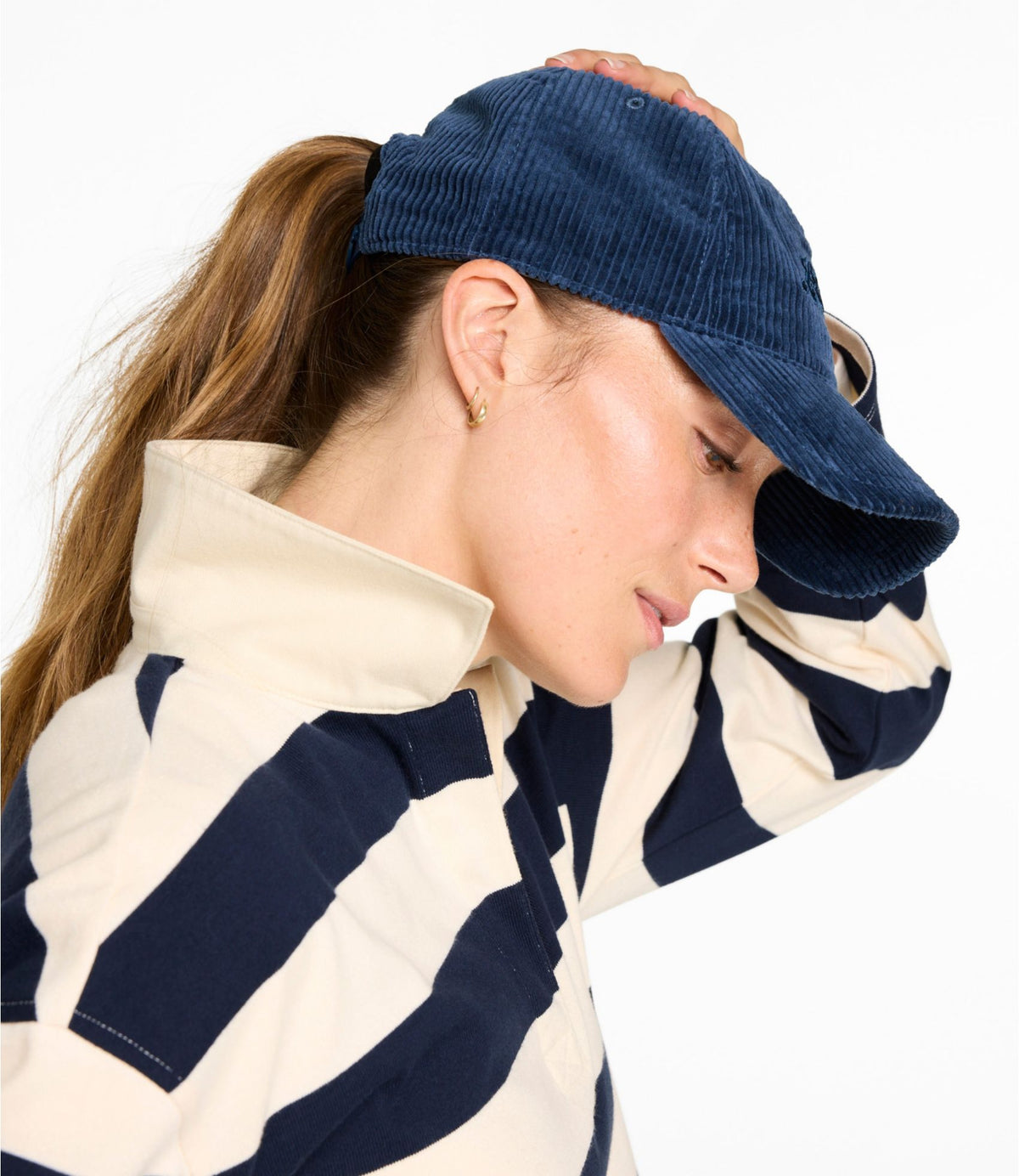 L.L.Bean Adults' L.L.Bean Corduroy Baseball Cap Dark Cinder Signature