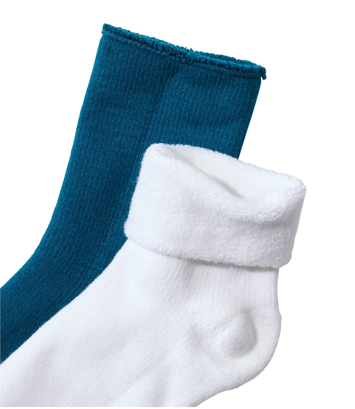 L.L.Bean Adults' Cozy Rangeley Micro Crew Socks, 2-Pack Lemon Zest/White