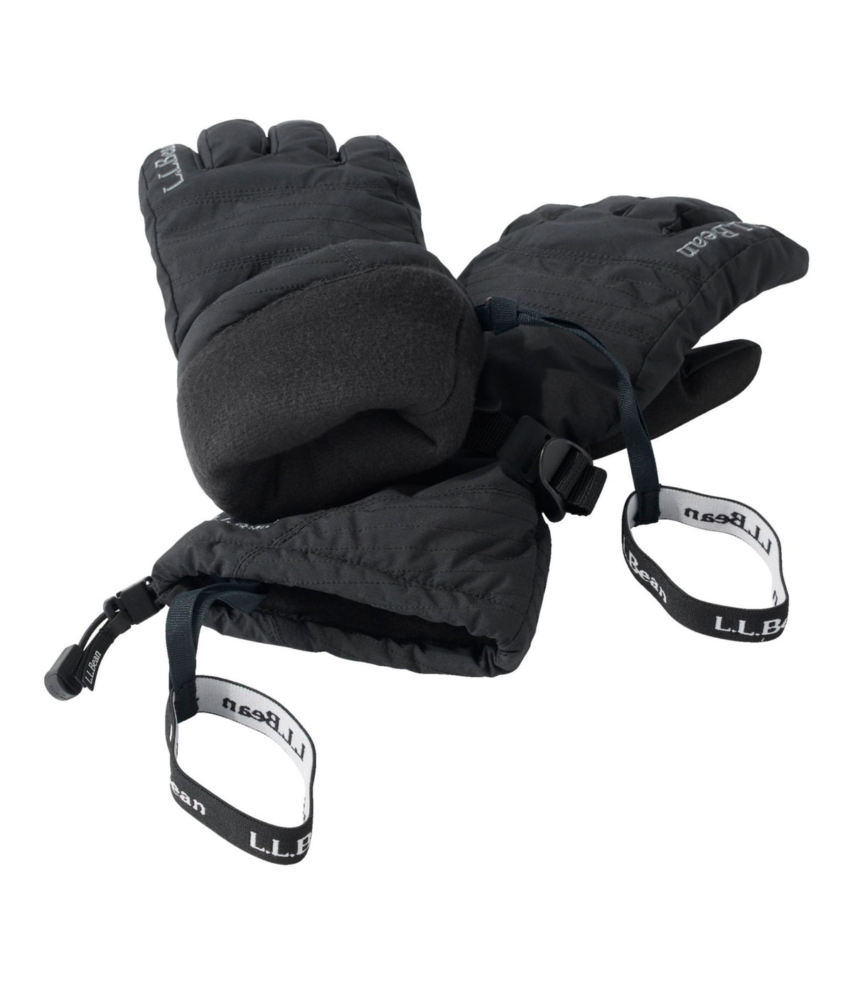 L.L.Bean Women's L.L.Bean GORE-TEX PrimaLoft Ski Gloves Black
