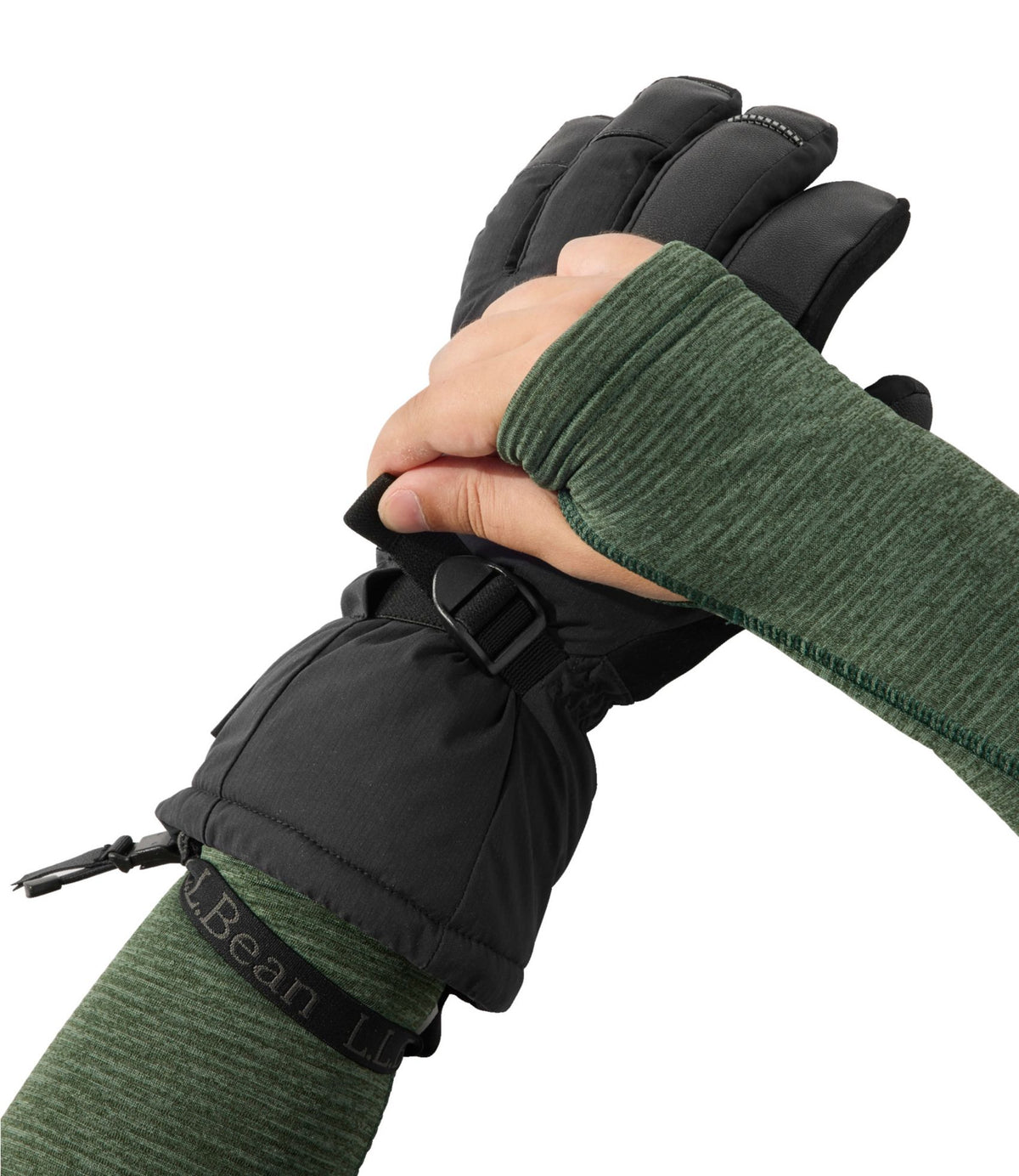 L.L.Bean Men's Pathfinder Gore-Tex Ski Gloves Ocean Blue