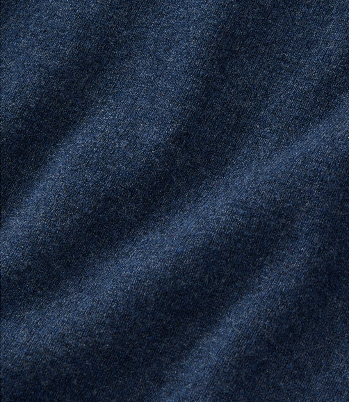 L.L.Bean Men's All Seasons Cotton Blend Sweater, Long-Sleeve Polo Classic Navy Heather