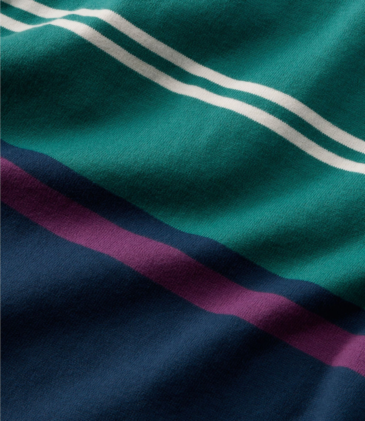 L.L.Bean Men's Bean's Vintage Soft Rugby, Chest Stripe Oatmeal Heather
