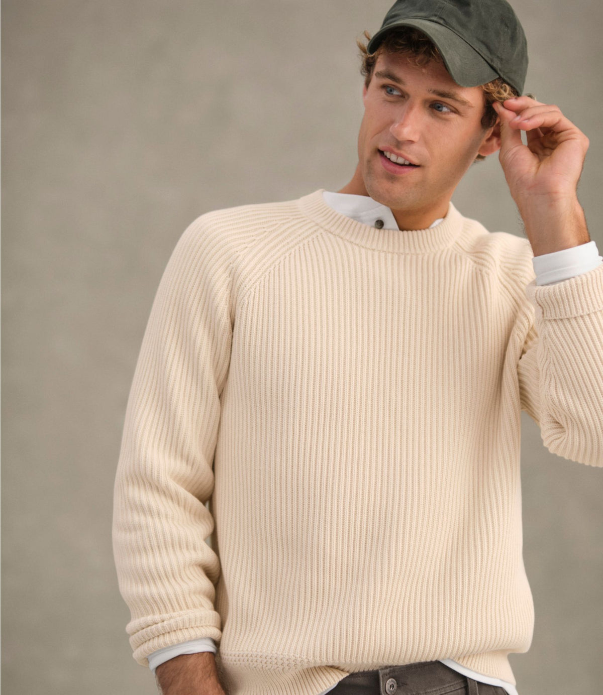L.L.Bean Men's Mariner Rib Crew Sweater Dark Bronze