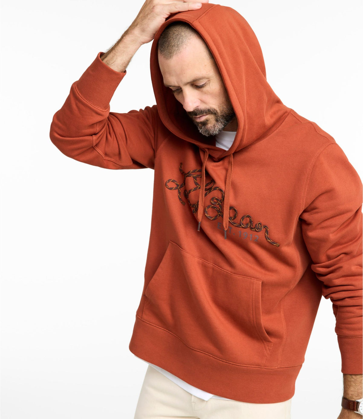 L.L.Bean Men's Signature Camp Hoodie Sweatshirt Forest Shade