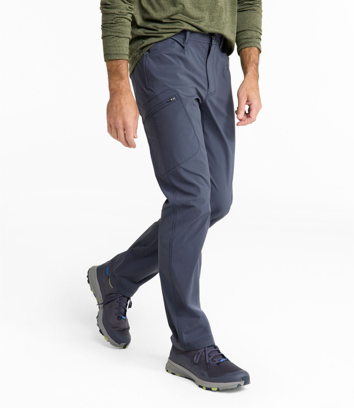 L.L.Bean Men's Water-Resistant Cresta Five-Pocket Pants, Standard Fit Carbon Navy