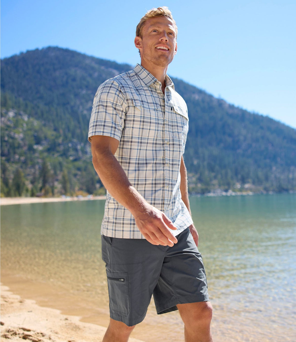 L.L.Bean Men's Cresta Shorts, 10" Alloy Gray