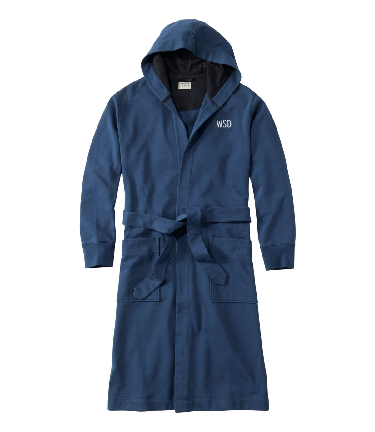 L.L.Bean Men's Mariner Sweatshirt Robe Gray Heather