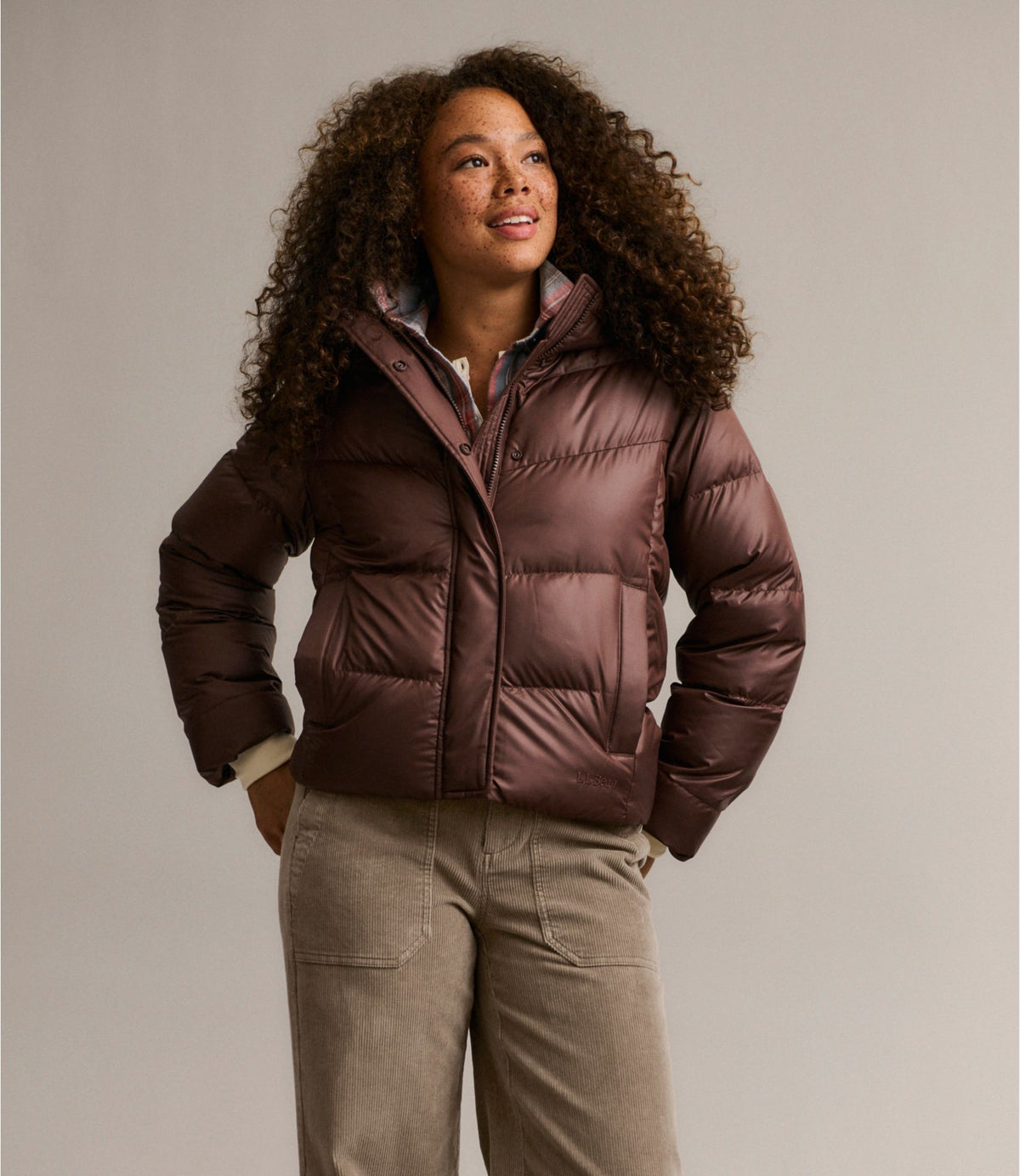 L.L.Bean Women's Popham Puffer Jacket Carbon Navy
