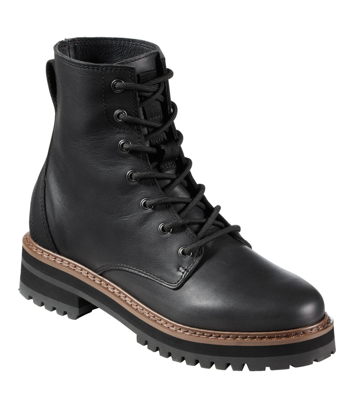 L.L.Bean Women's Camden Hills Boots, Lace-Up Black