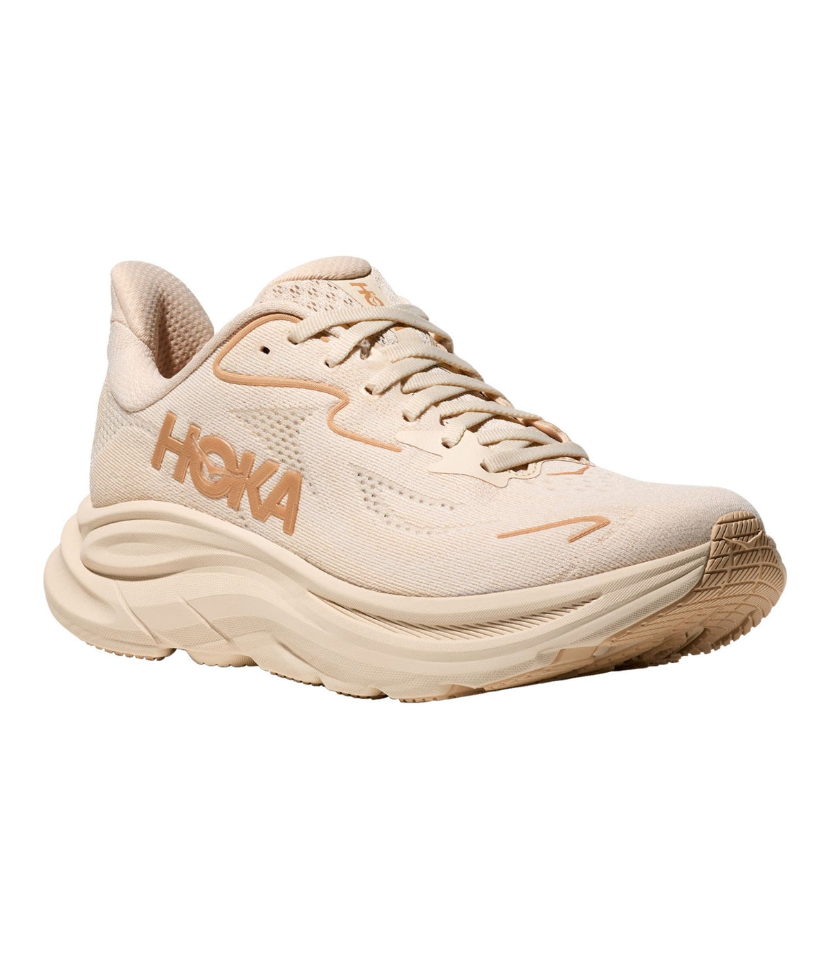 L.L.Bean Women's HOKA Clifton 10 Running Shoes Vanilla/Birch
