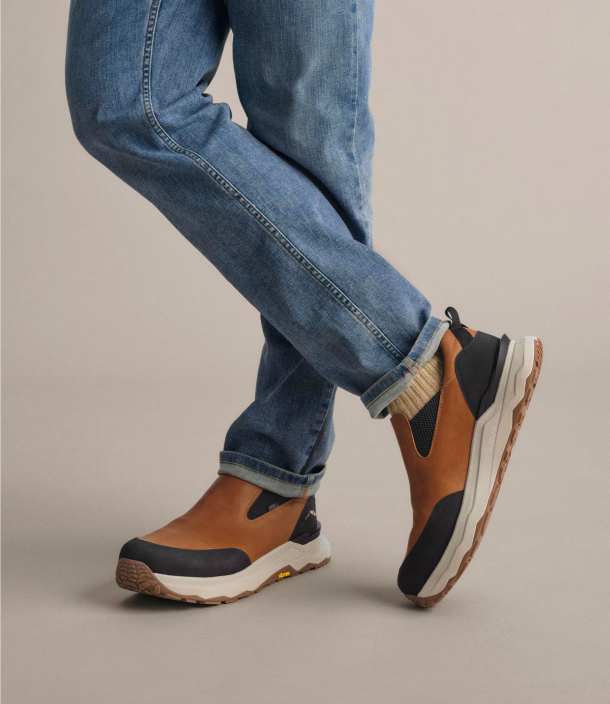 L.L.Bean Men's NextVenture Waterproof Slip-On Shoes, Leather Deepest Brown Nubuck