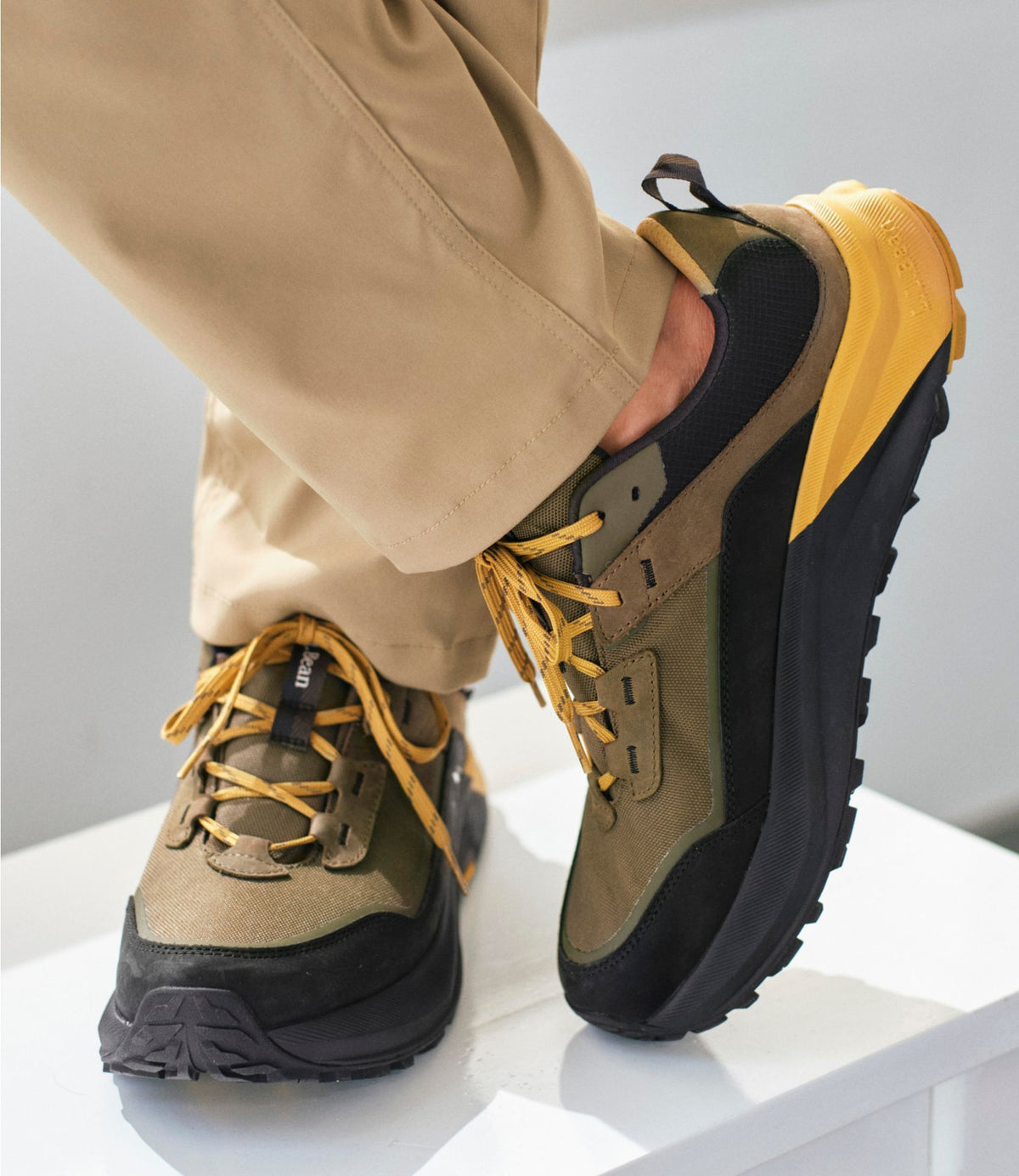 L.L.Bean Men's NextVenture Hiking Shoes, Waterproof Antique Olive