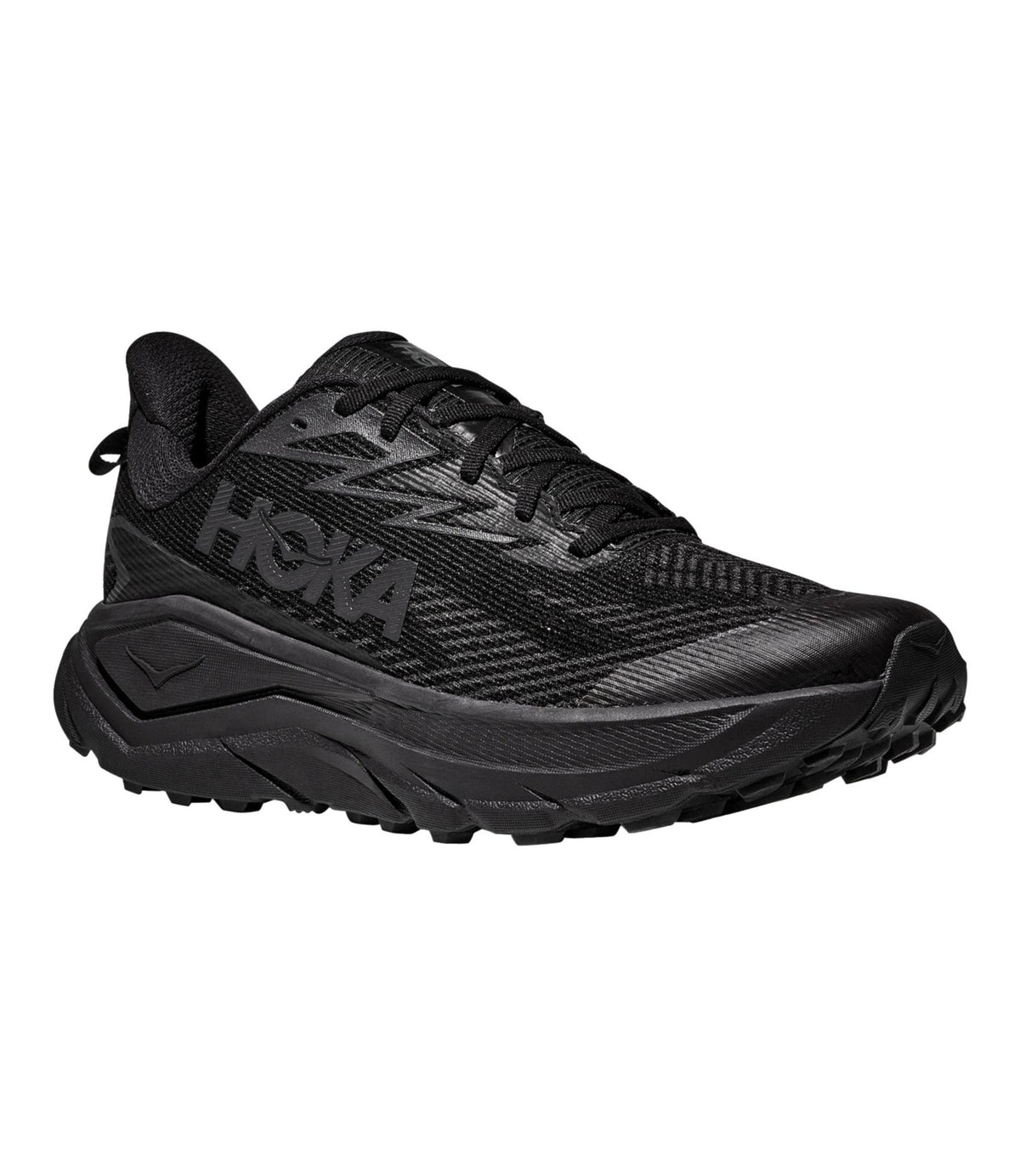 L.L.Bean Men's HOKA Challenger 8 Trail Shoes, GORE-TEX Black/Carbon Black