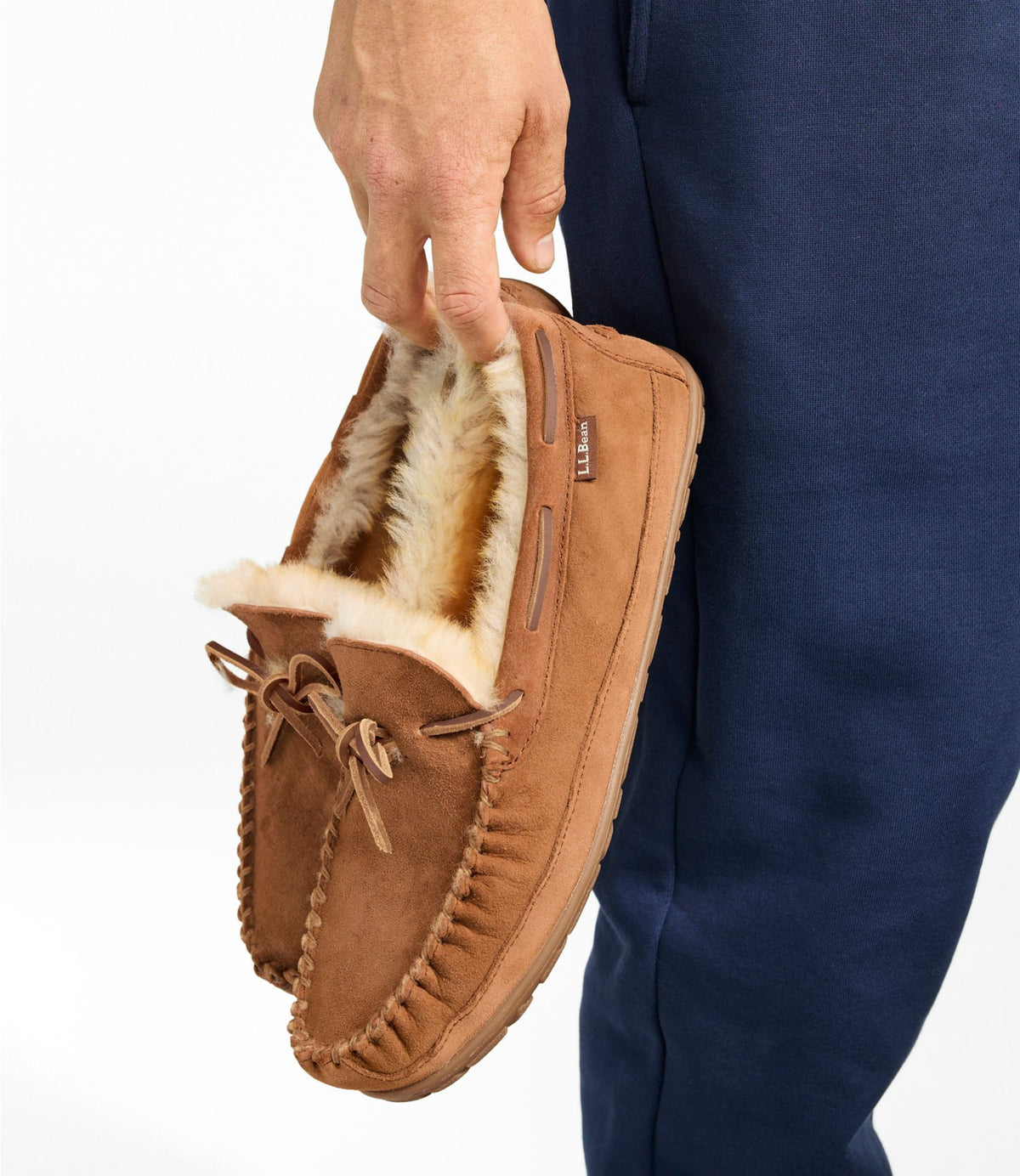 L.L.Bean Men's Wicked Good Moccasins Brown