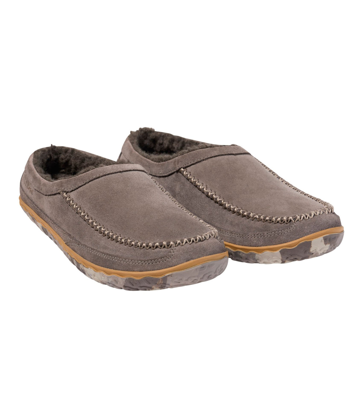 L.L.Bean Men's Mountain Slippers, Scuffs Ash