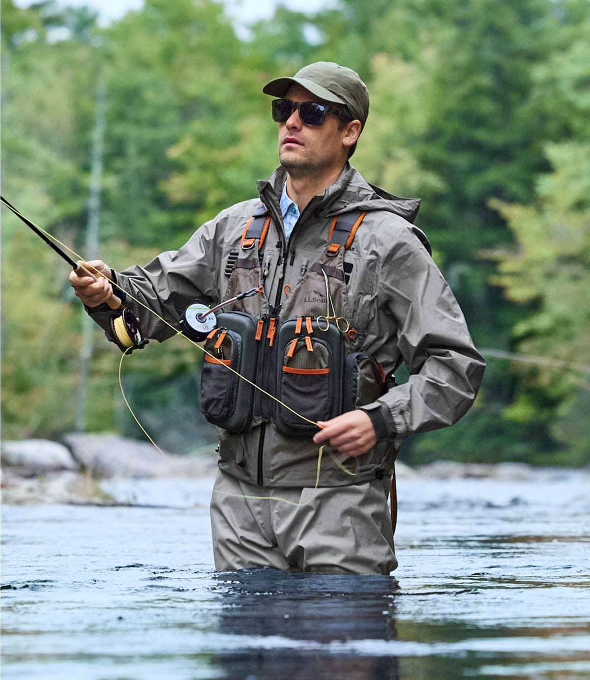 L.L.Bean L.L.Bean Rapid River Vest Pack II Asphalt