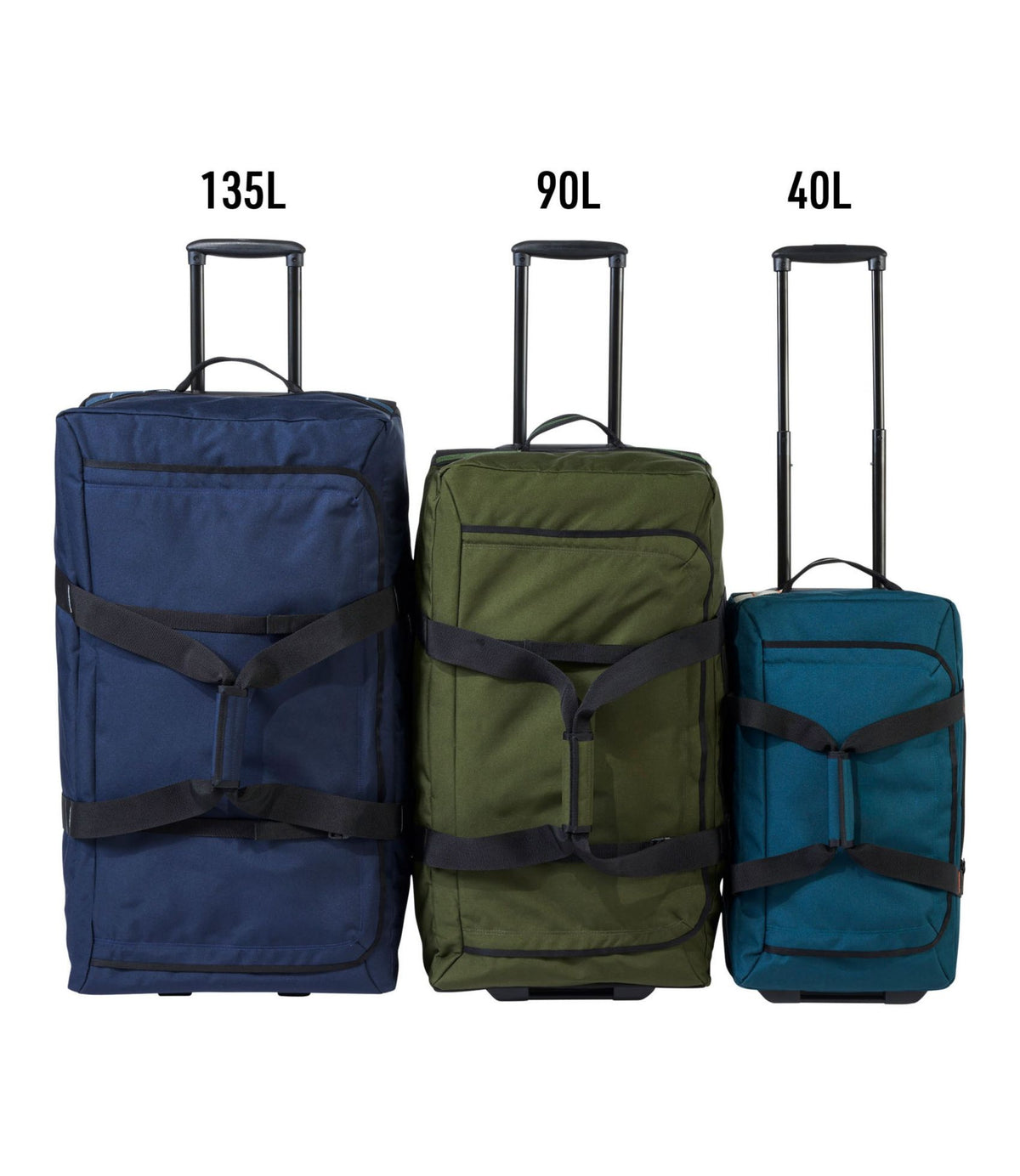 L.L.Bean Adventure Rolling Duffle Bag, XX-Large, 135L Deep Admiral Blue