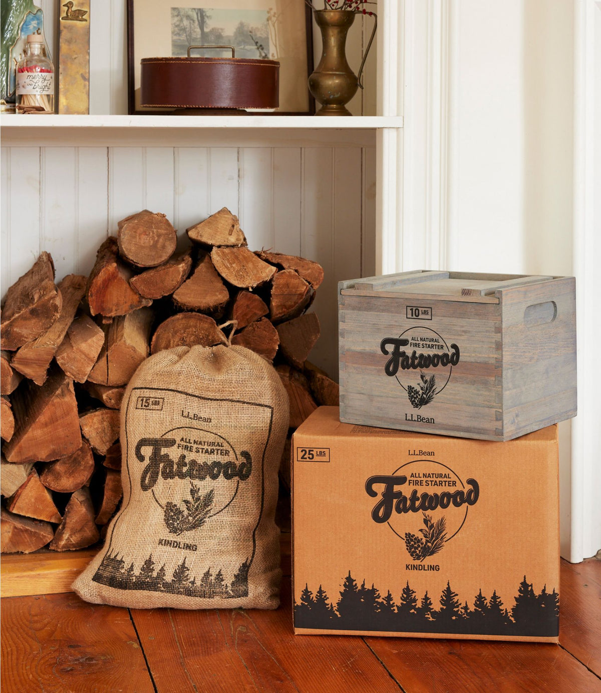 L.L.Bean Fatwood Crate Gray