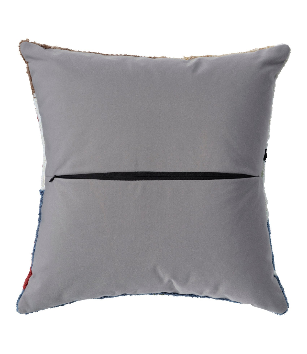 L.L.Bean Indoor/Outdoor Hooked Pillow, Dogs Skiing Multi