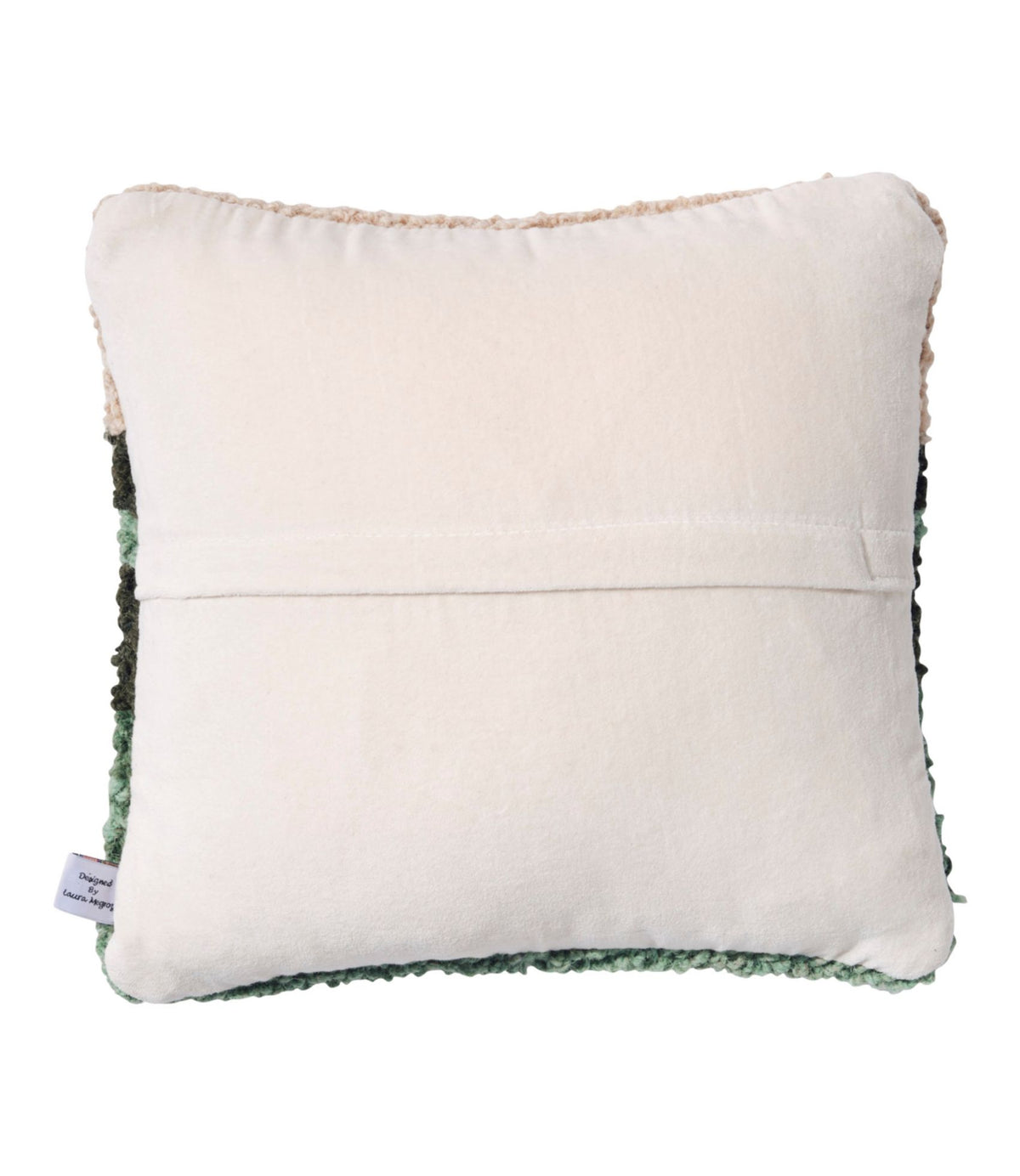 L.L.Bean Wool Hooked Throw Pillow, Mountains, 14" x 14"