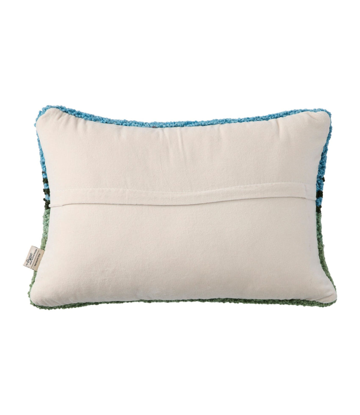 L.L.Bean Wool Hooked Throw Pillow, Lab Friends, 14" x 20"