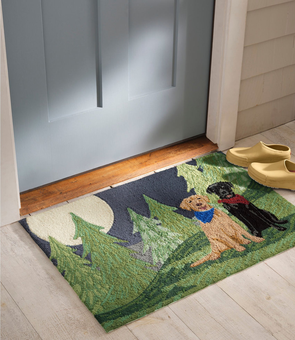 L.L.Bean Indoor/Outdoor Vacationland Rug, Moonlighting Labs Multi