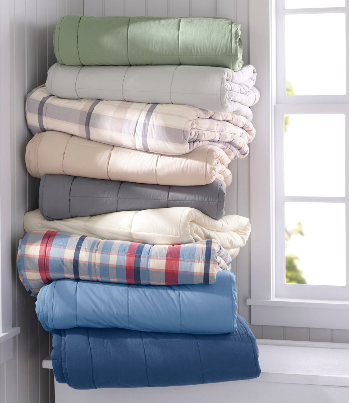 L.L.Bean Ultrasoft Cotton Comforter, Plaid