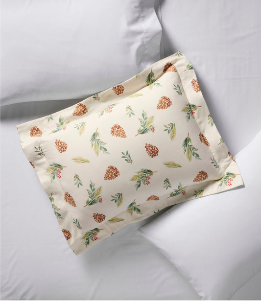 L.L.Bean Evergreen Flannel Comforter Cover Collection Evergreen