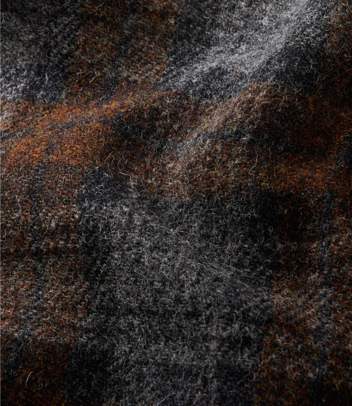 L.L.Bean Women's Signature Wool Chore Jacket Harris Tweed Gray/Brown Plaid