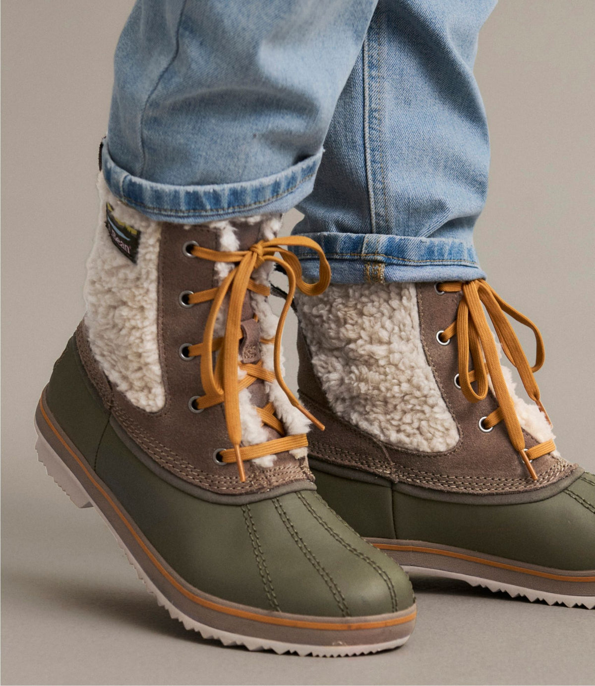 L.L.Bean Women's Rangeley Insulated Pac Boots, Ankle Taupe/Natural
