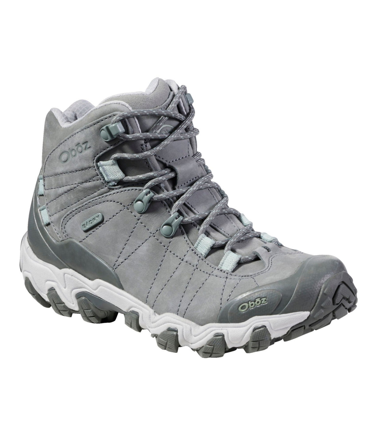 L.L.Bean Women's Oboz Bridger Mid B-Dry Hiking Boots Hazy Gray