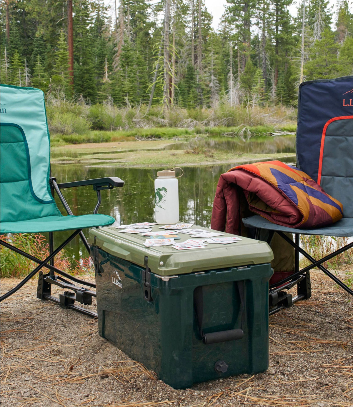 L.L.Bean Woodlands Heavy Duty Cooler, 45 Quart Deepest Green