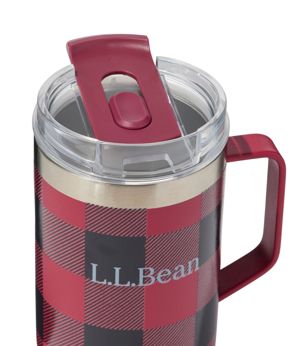 L.L.Bean L.L.Bean Insulated Camp Mug, 16 oz. Print Buffalo Plaid