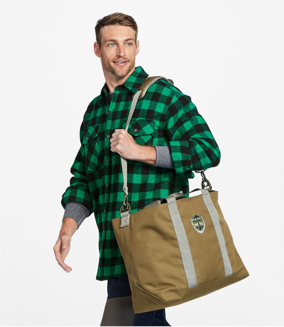 L.L.Bean Maine Warden's Tote Bag Olive Drab