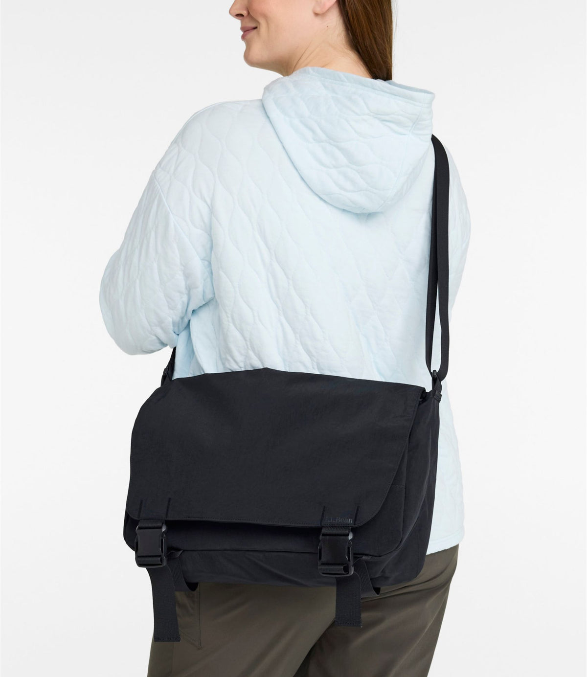 L.L.Bean Wharf Street Messenger Bag Midnight Black