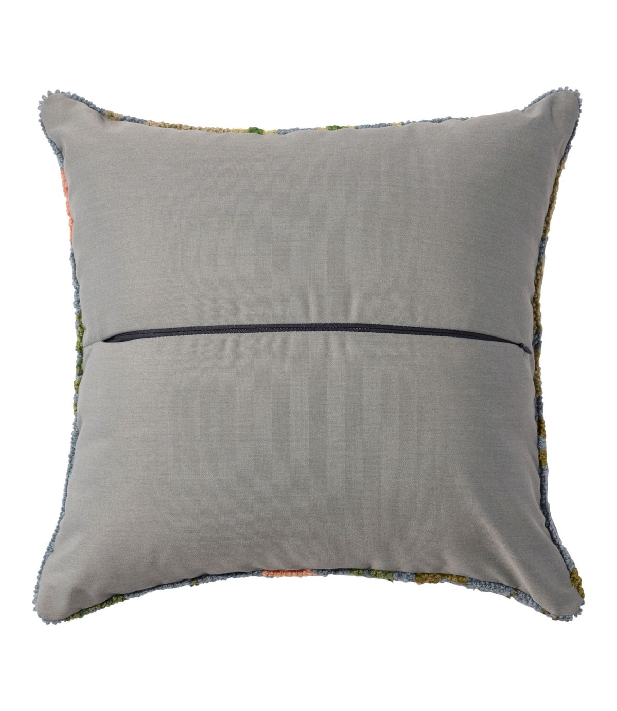 L.L.Bean Indoor/Outdoor Hooked Pillow, Floral Bloom, 18" x 18" Multi