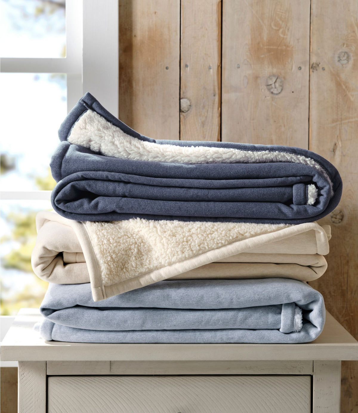 L.L.Bean 1912 Sweatshirt Throw Gray Heather