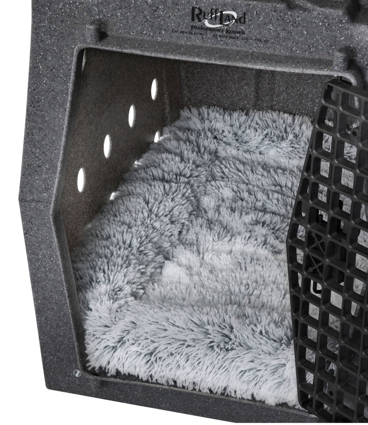 L.L.Bean Plush Dog Crate Pad Gray