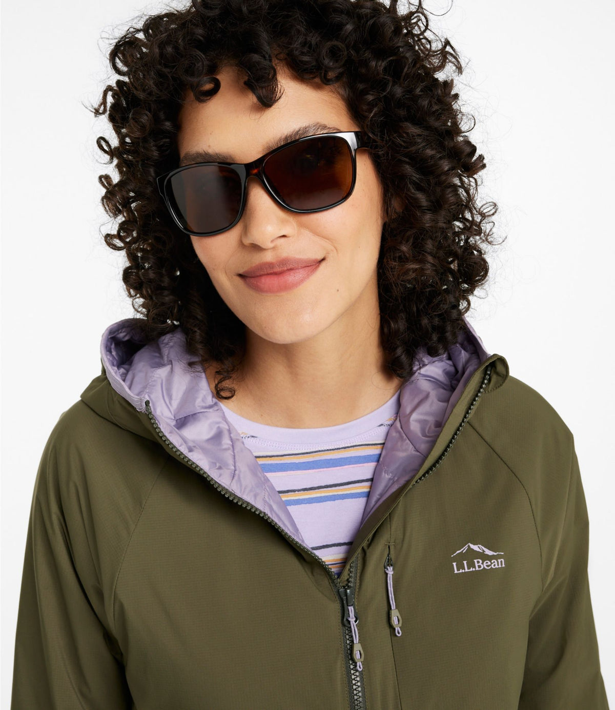 L.L.Bean Women's L.L.Bean Rockland Polarized Sunglasses Shiny Dark Demi/Brown