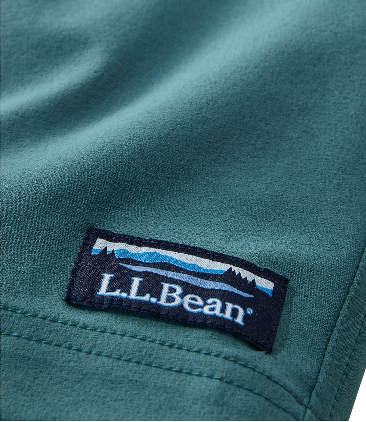 L.L.Bean Men's Vacationland Stretch Swim Trunks, 8" Bayside Blue