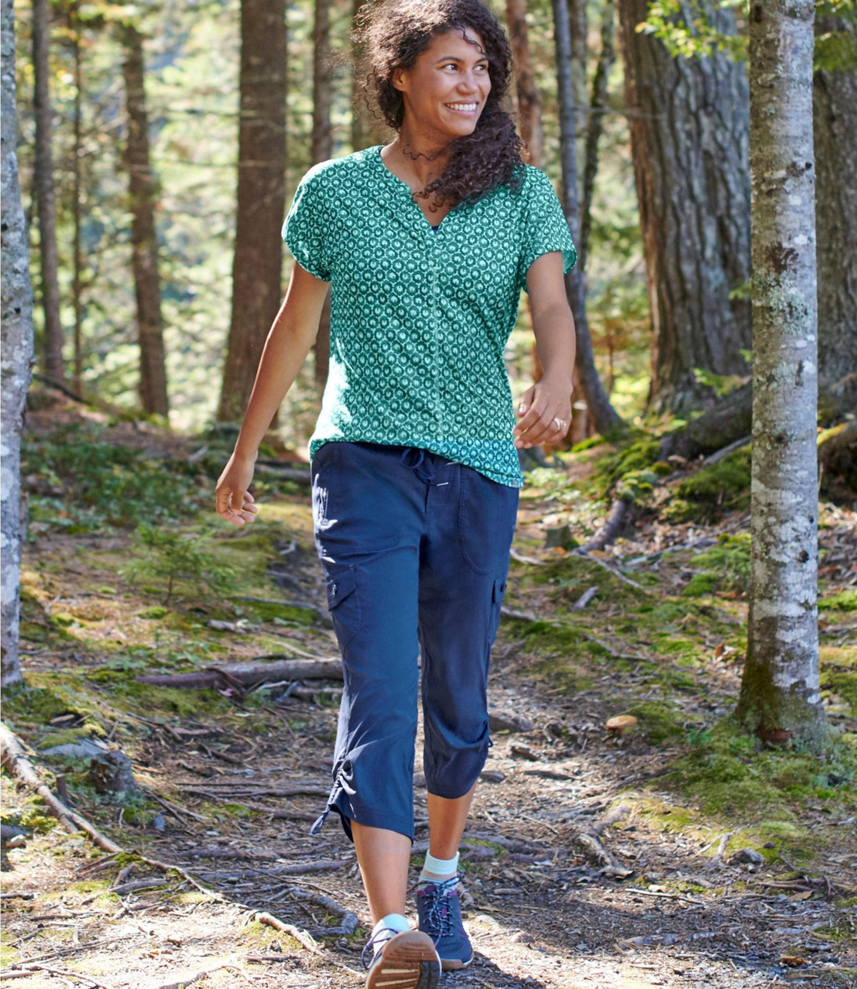 L.L.Bean Women's Vista Camp Pants, Crop Dark Taupe
