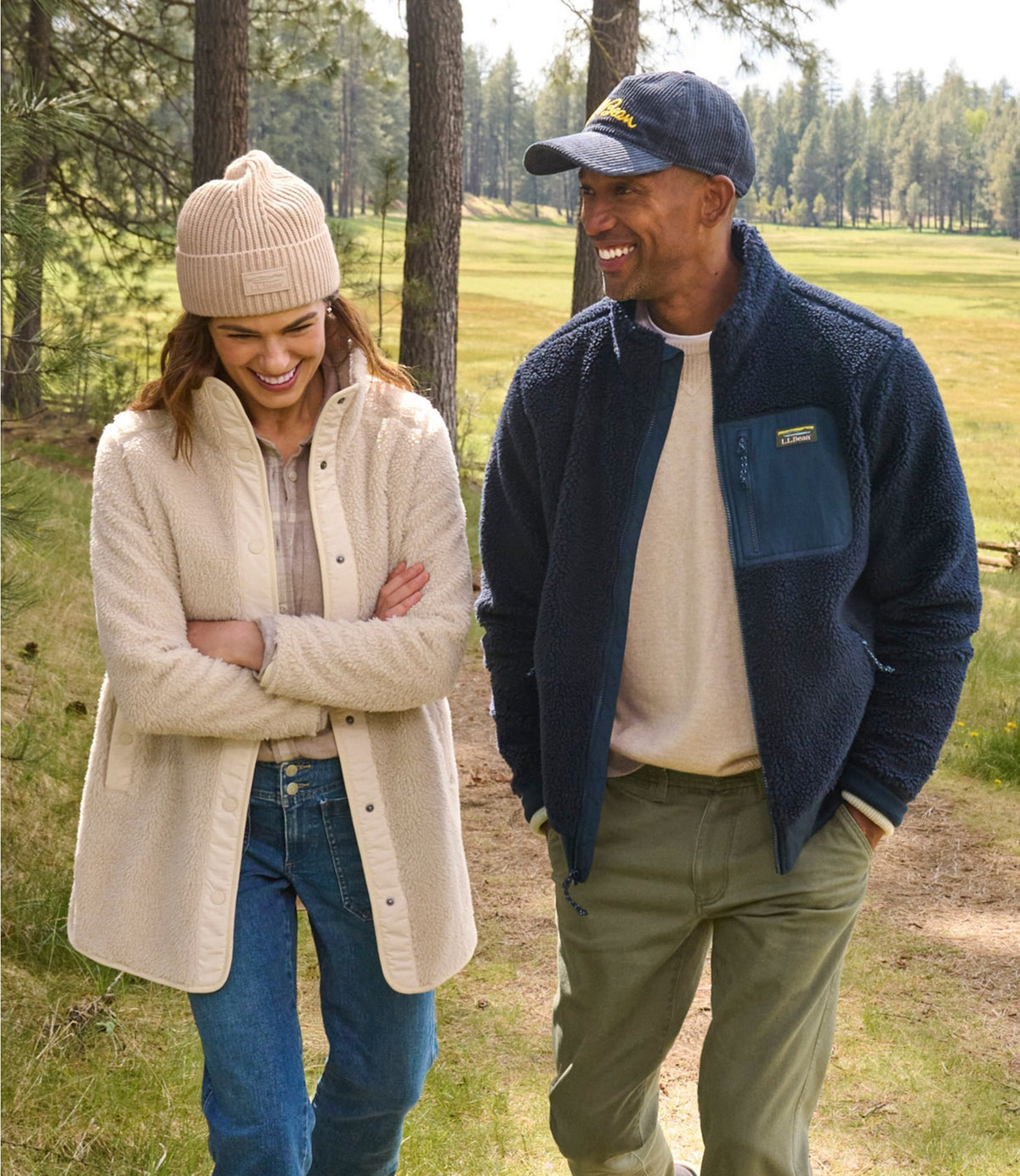 L.L.Bean Men's Bean's Sherpa Fleece Jacket Classic Navy