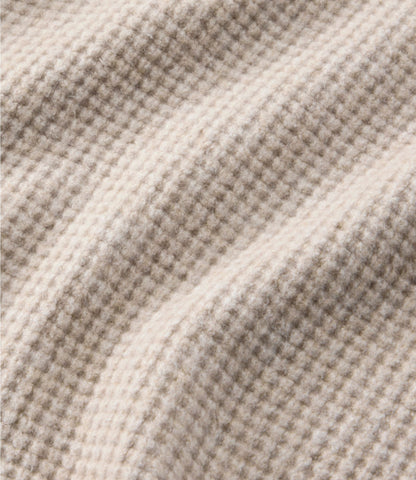 L.L.Bean Women's Supersoft Waffle Sweater, Mockneck Bone