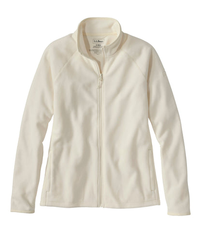 L.L.Bean Women's All Season Access Fleece Full-Zip Jacket Bone
