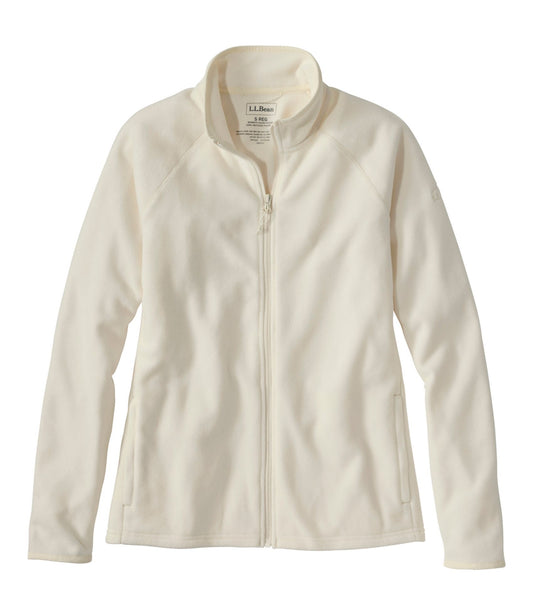 L.L.Bean Women's All Season Access Fleece Full-Zip Jacket Bone