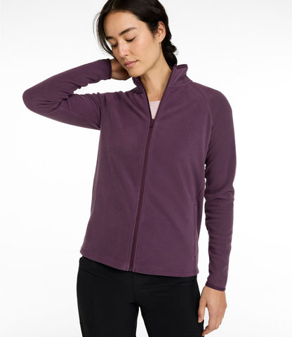 L.L.Bean Women's All Season Access Fleece Full-Zip Jacket Bone