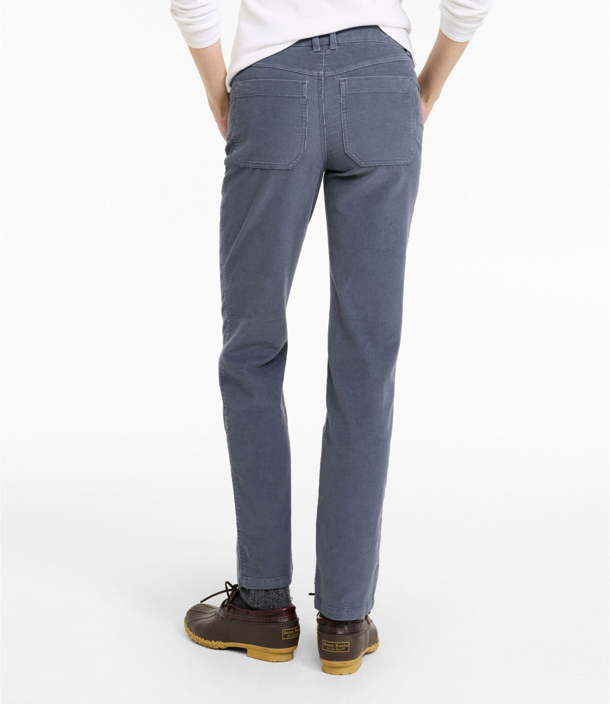 L.L.Bean Women's L.L.Bean Go-Anywhere Corduroy Pants, Mid-Rise Ultimate Straight-Leg Camel Brown