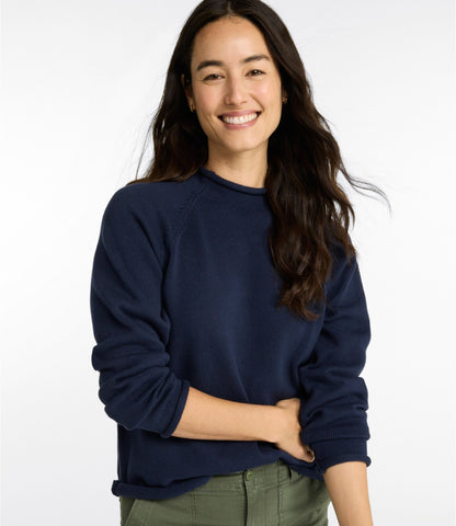 L.L.Bean Women's The Original Double L® Sweater, Rollneck Classic Navy